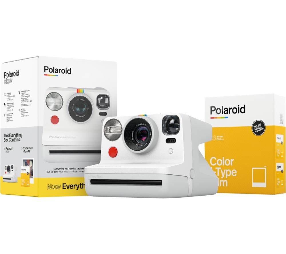 POLAROID Now Instant Camera Everything Box with Color i-Type Film - White, White
