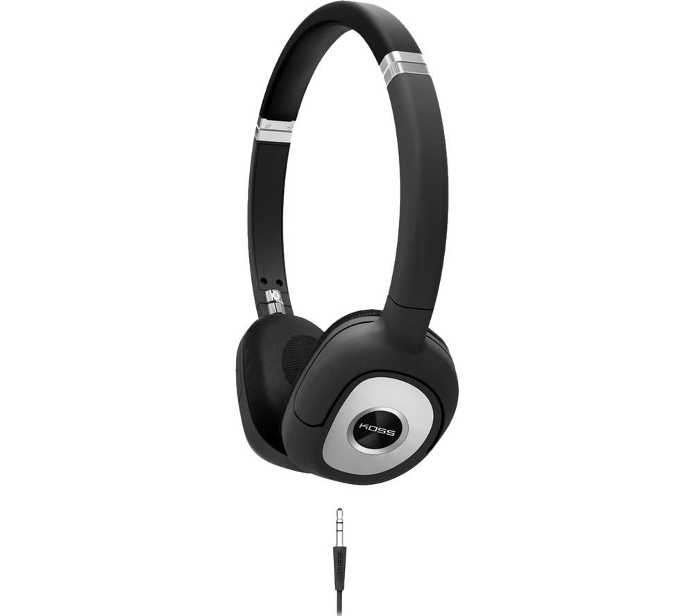 KOSS SP 330 188569 Headphones - Black & Silver, Black