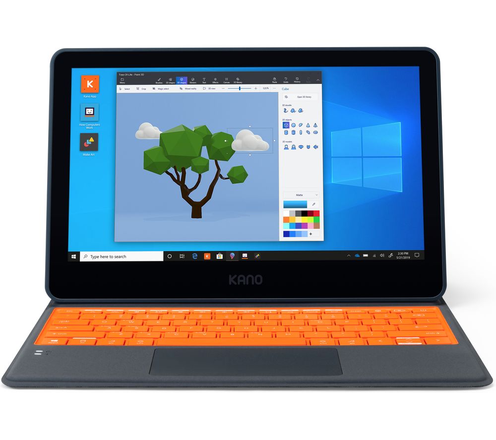 KANO 11.6" 2 in 1 Laptop - Intel®Celeron, 64 GB eMMC, Black & Orange, Black