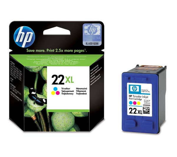 HP 22XL Tri-colour Ink Cartridge