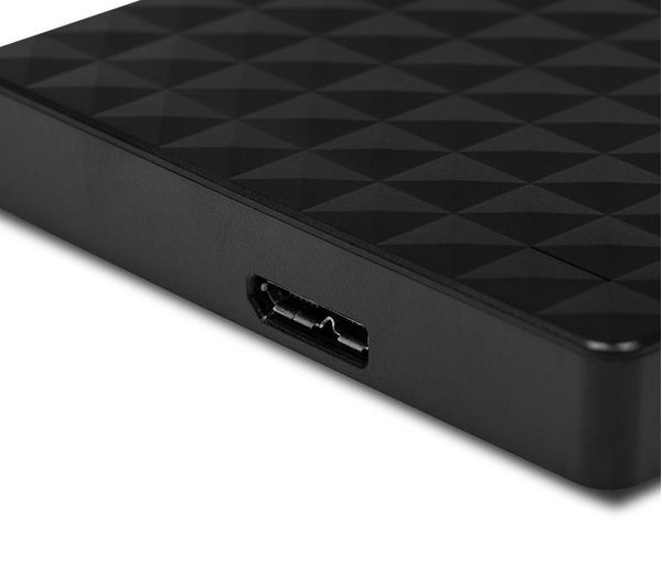 SEAGATE Expansion Portable Hard Drive - 2 TB, Black, Black