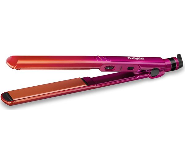 BABYLISS Ombre 2084U Hair Straightener - Orange & Pink, Orange