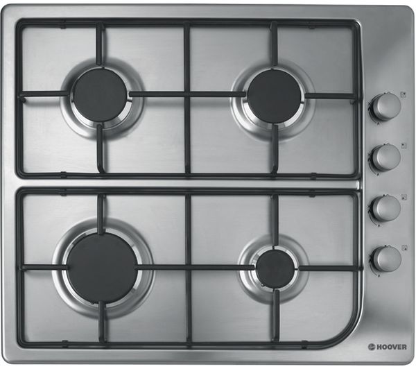HOOVER HGL 64SX Gas Hob - Stainless Steel, Stainless Steel