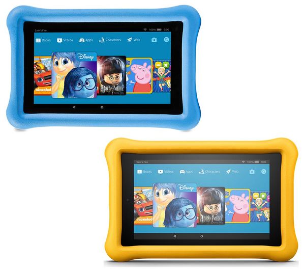 AMAZON Fire 7 Kids Edition Tablets Bundle - 16 GB, Blue & Yellow, Blue