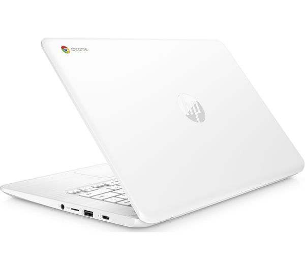 HP 14-ca051sa 14" Intel® Celeron Chromebook - 32 GB eMMC, White, White