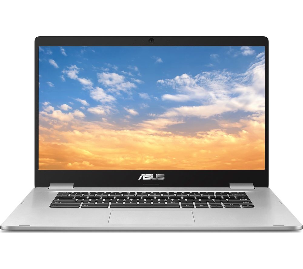 ASUS C523 15.6" Chromebook - Intel®Celeron, 64 GB eMMC, Silver, Silver/Grey