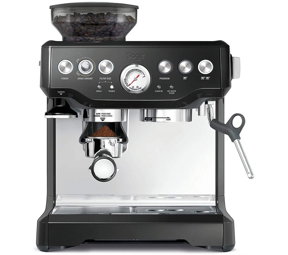 SAGE Barista Express Bean to Cup Coffee Machine - Black, Black