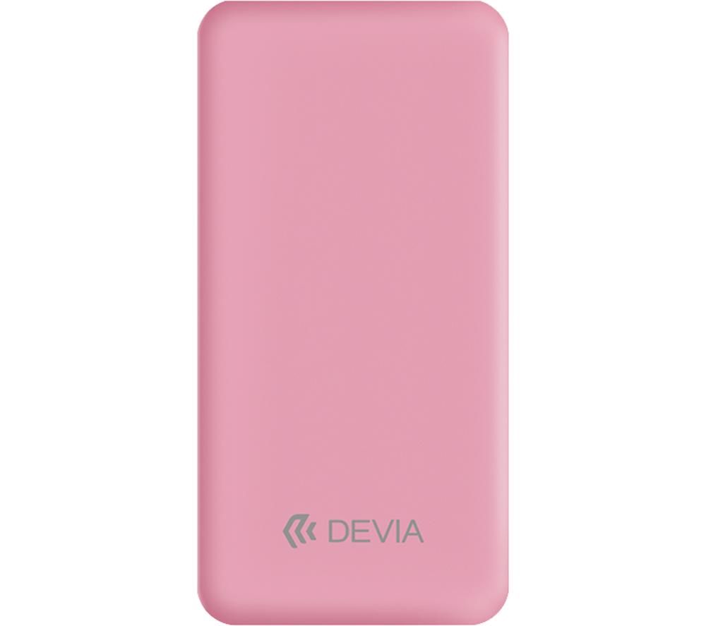 DEVIA DEV-SMARTV3-POW10-PNK Portable Power Bank - Pink, Pink