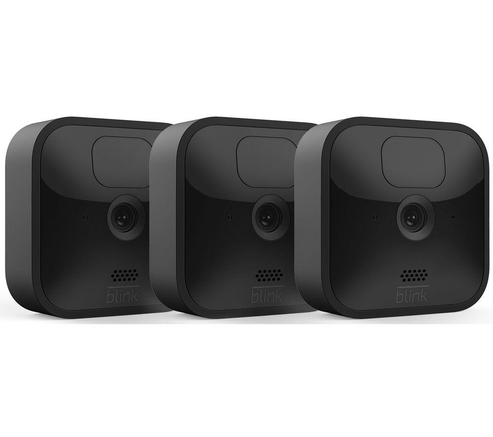 AMAZON Blink Outdoor HD 1080p WiFi Security Camera System - 3 Cameras, Black
