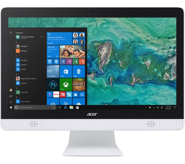 ACER C20-820 19.5" Intel® Celeron All-in-One PC - 1 TB HDD, White, White
