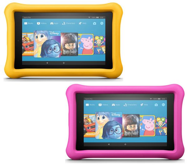 AMAZON Fire 7 Kids Edition Tablets Bundle - 16 GB, Pink & Yellow, Pink