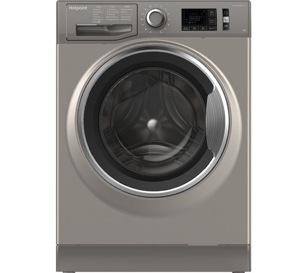 Hotpoint ActiveCare NM11 845 GC A UK 8 kg 1400 Spin Washing Machine - Graphite, Graphite