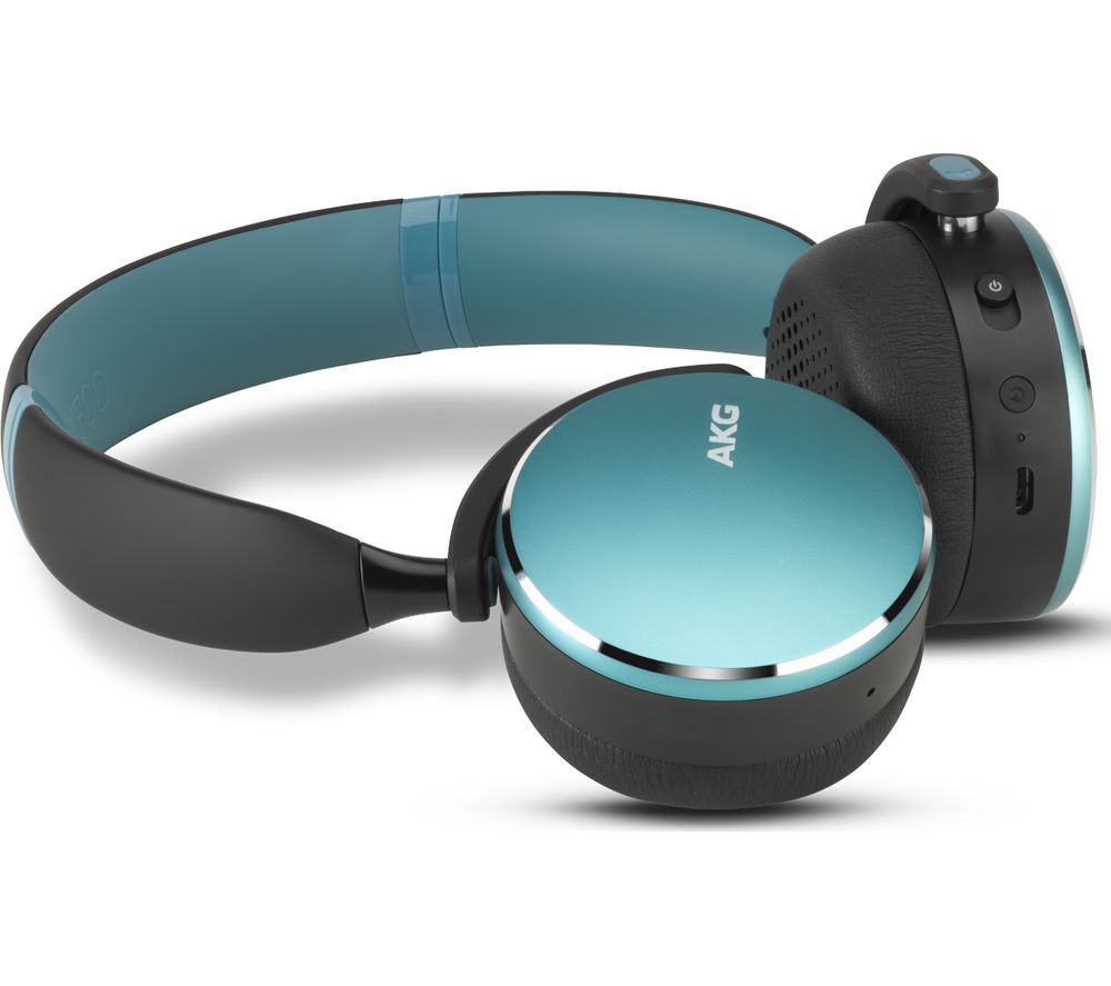 AKG Y500 Wireless Bluetooth Headphones - Ocean Green, Green