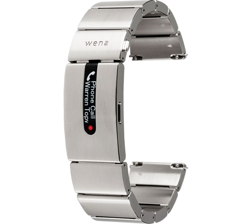 SONY Wena Wrist Pro WNW-B11B Smartwatch Band - Silver, Silver