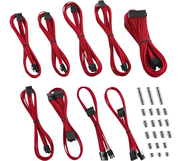 Cablemod Classic ModMesh C-Series Corsair AXi HXi RM Cable Kit - Red