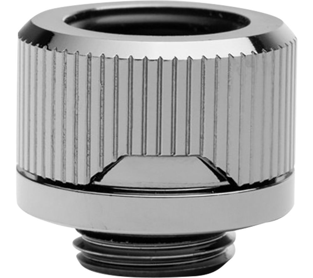 EK COOLING EK-Torque HTC 14 mm Compression Fitting - G1/4", Black Nickel, Silver/Grey