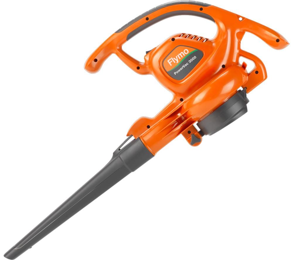 FLYMO PowerVac 3000 Garden Vacuum and Leaf Blower - Orange & Grey, Orange