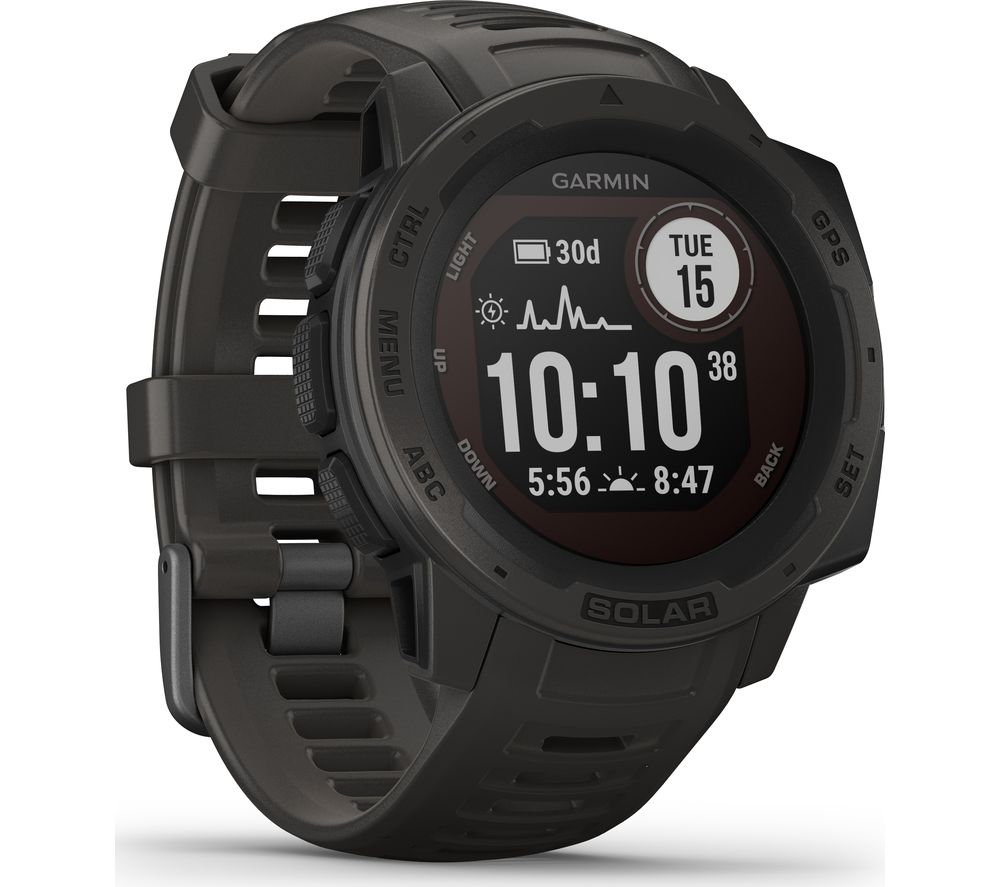 GARMIN Instinct Solar - Graphite, 45 mm, Silver/Grey