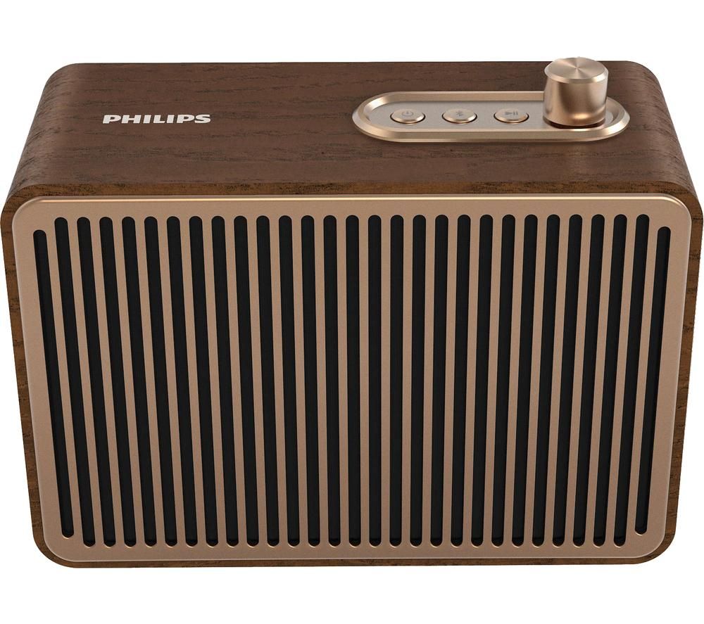 PHILIPS TAVS500/00 Portable Bluetooth Speaker - Gold & Brown, Gold
