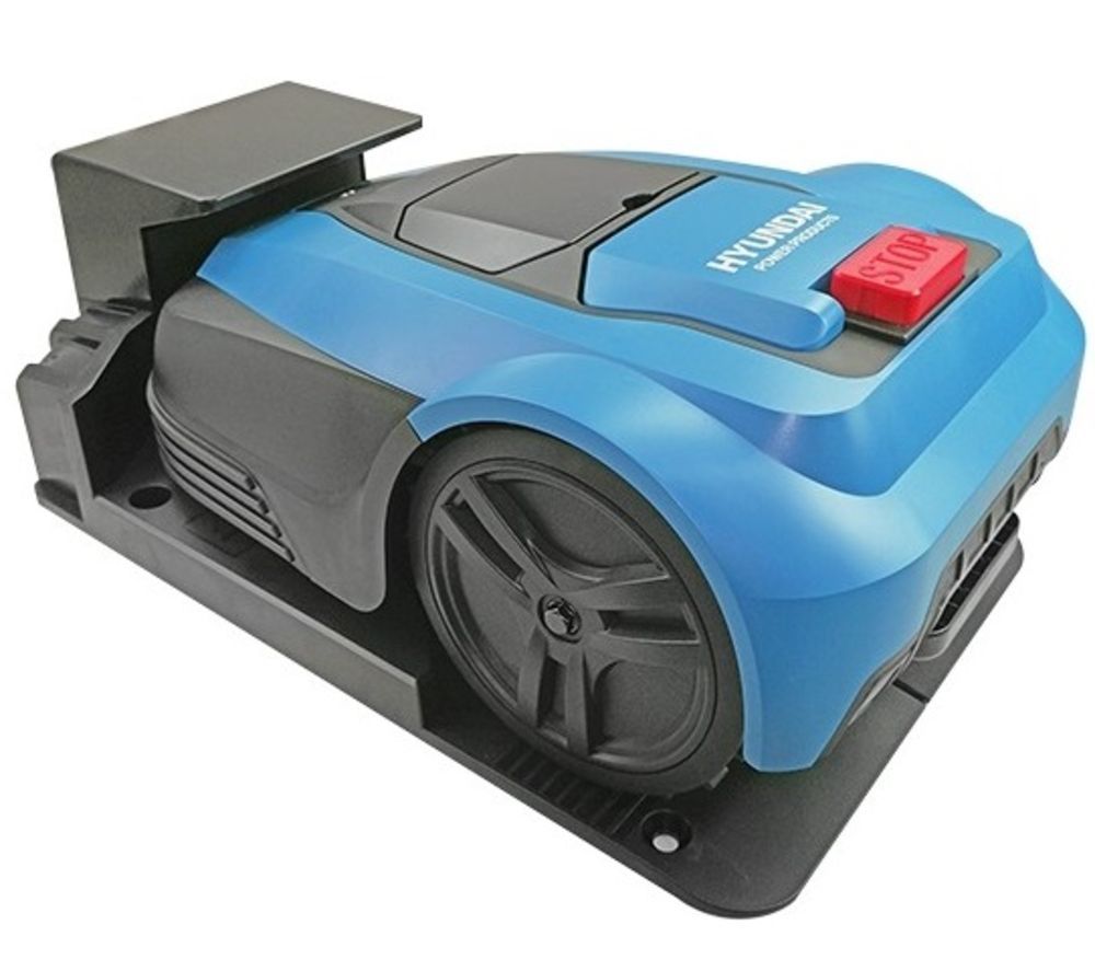 HYUNDAI HYRM1000 Cordless Robot Lawn Mower - Blue & Black, Blue
