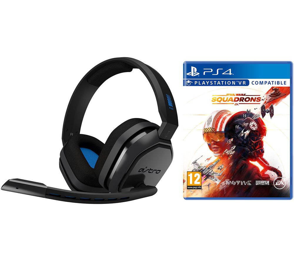 SONY A10 Gaming Headset & Star Wars: Squadrons Bundle - Blue, Blue