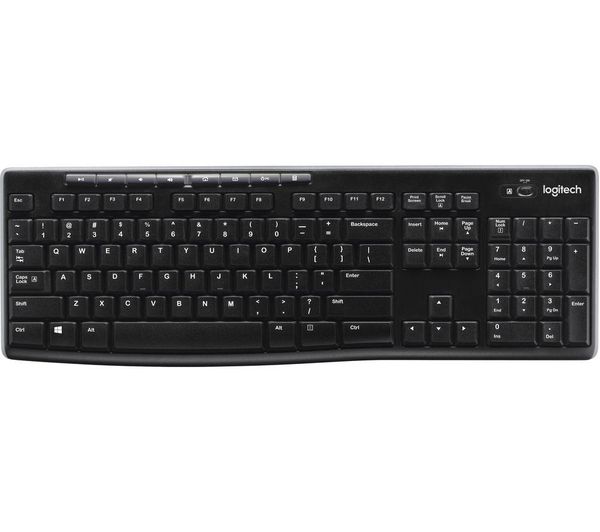 LOGITECH K270 Wireless Keyboard, Black