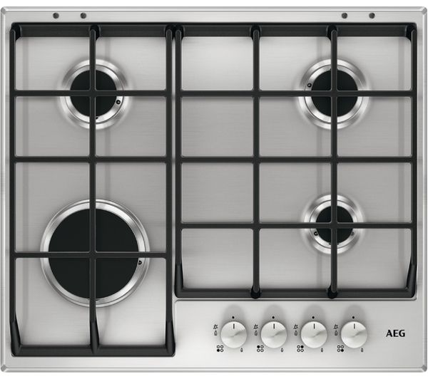 AEG HG654351SM Gas Hob - Stainless Steel, Stainless Steel