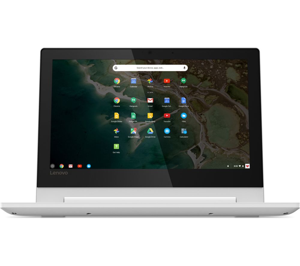 LENOVO C330 11.6" MediaTek Chromebook - 32 GB eMMC, White, White