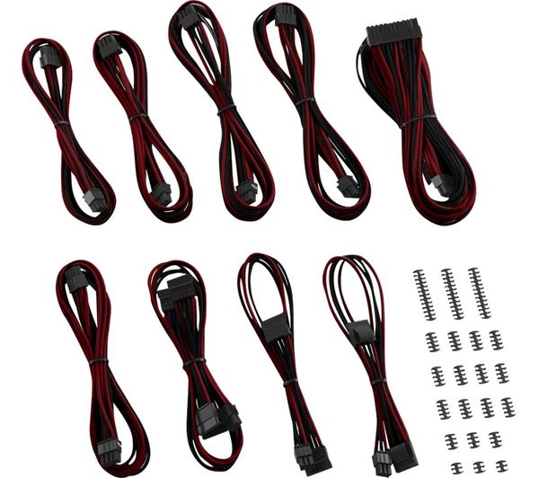 Cablemod Classic ModMesh C-Series Corsair AXi HXi RM Cable Kit - Black & Red