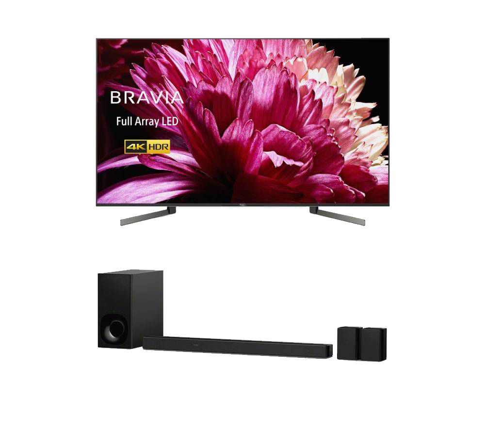 55" SONY BRAVIA KD55XG9505BU  Smart 4K Ultra HD HDR LED TV & HT-ZF9 3.1 Wireless Sound Bar Bundle
