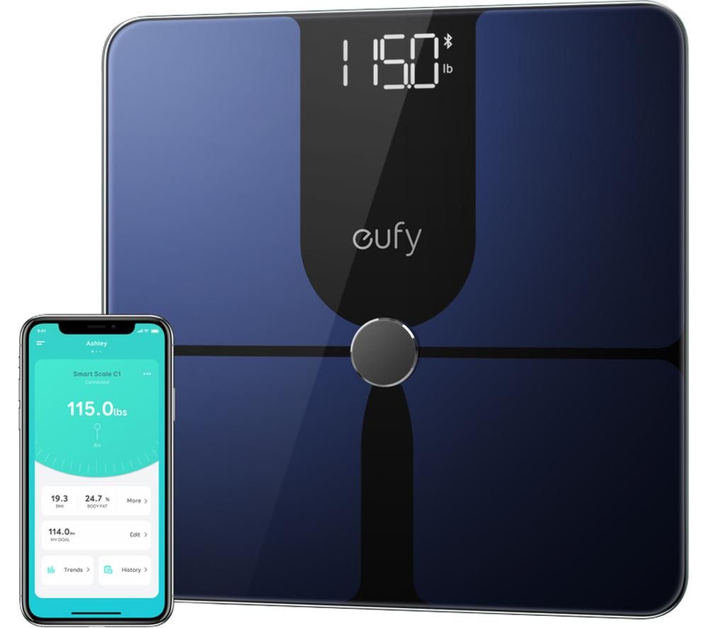 EUFY P1 Smart Scale - Blue & Black, Black,Blue