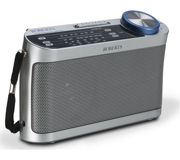 ROBERTS R9993 Portable FM Radio - Silver, Silver