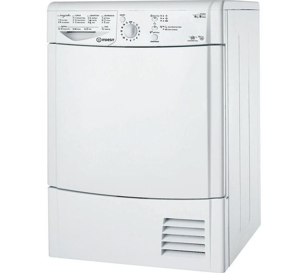 Indesit Tumble Dryer IDCL85BH Condenser  - White, White