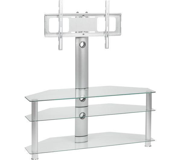MMT Rio SCC61 TV Stand with Bracket - Clear Glass