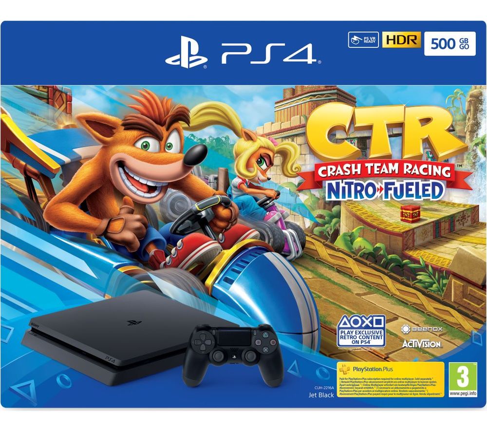 SONY PlayStation 4 with Crash Team Racing - 500 GB