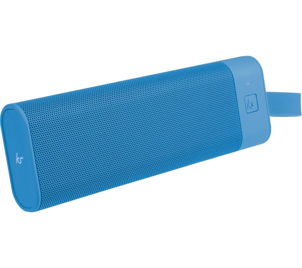 KITSOUND BoomBar Portable Bluetooth Speaker - Blue, Blue