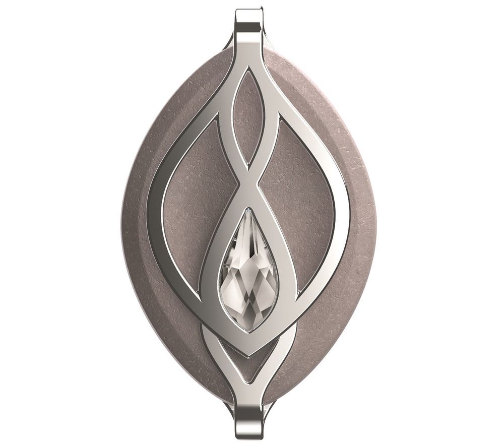 BELLABEAT Leaf Crystal Fitness Tracker - Swarovski Silver, Silver