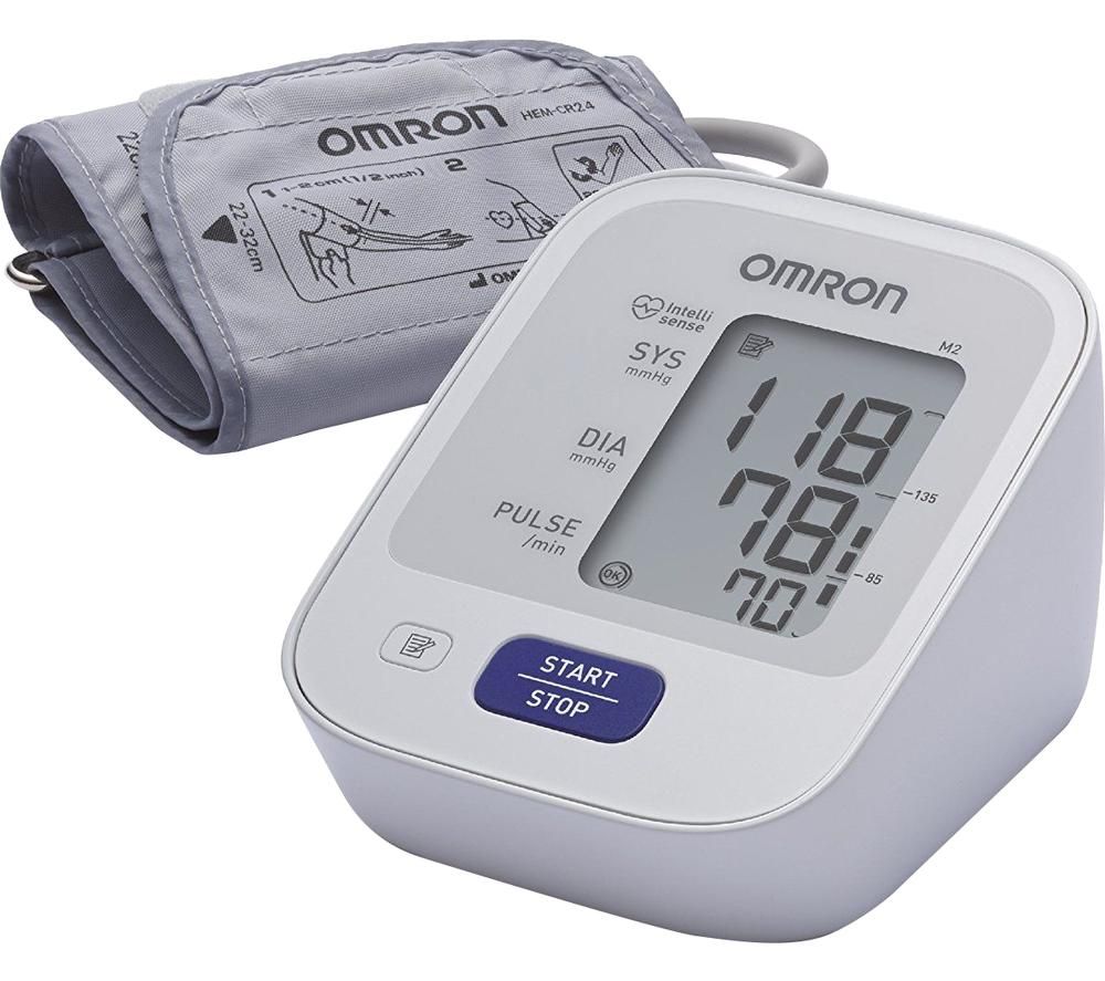 OMRON M2 Upper Arm Blood Pressure Monitor - Grey & White, Grey