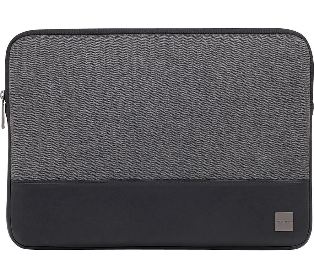 KNOMO Herringbone 14" Laptop Sleeve - Grey, Grey