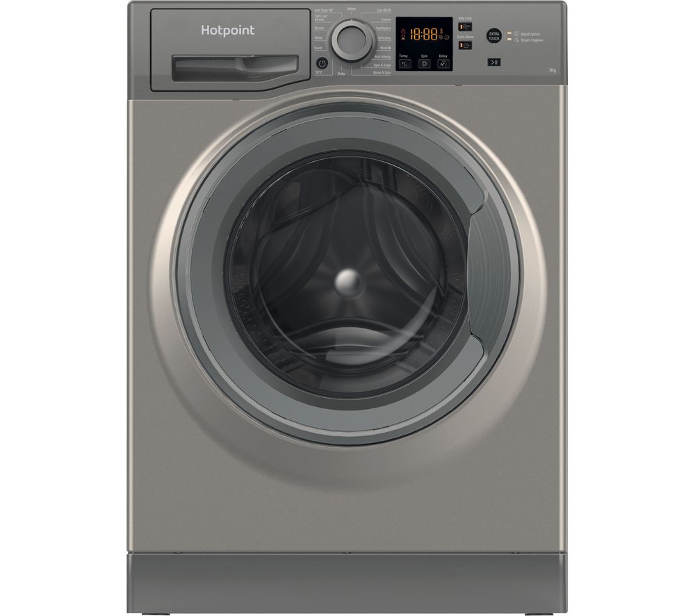 HOTPOINT NSWR 742U GK UK 7 kg 1400 Spin Washing Machine - Graphite, Graphite