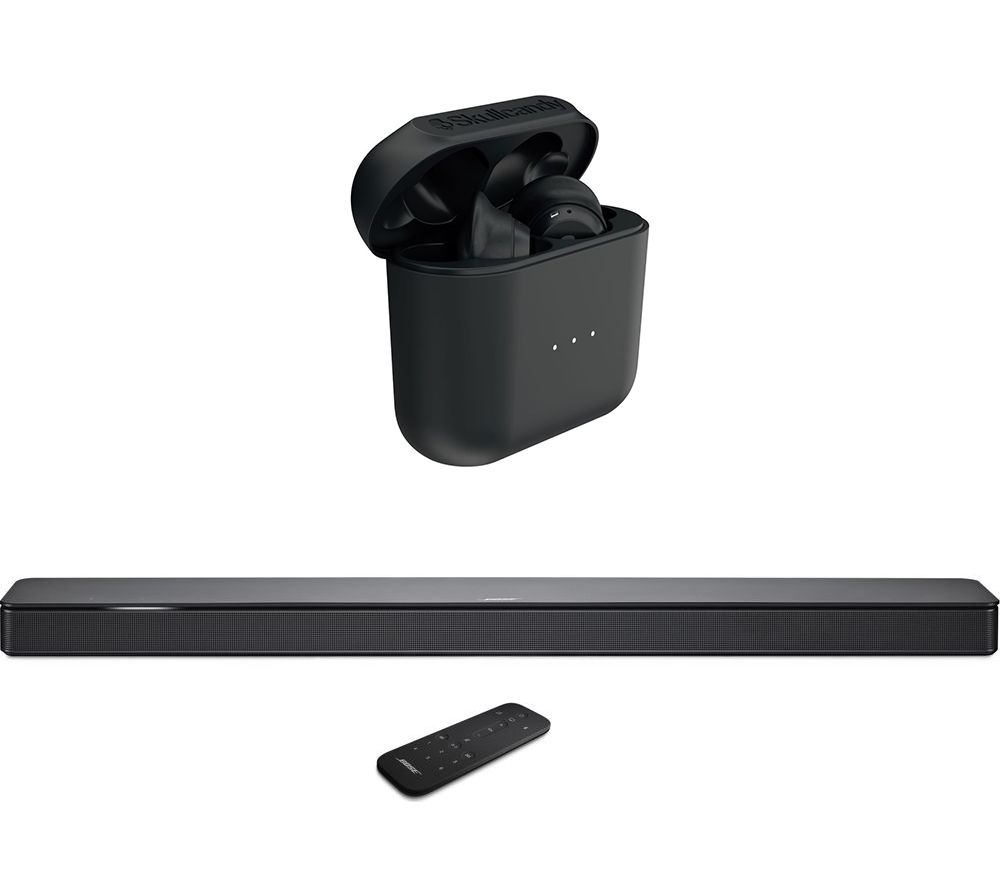 SKULLCANDY Indy Wireless Bluetooth Earphones & Bose Soundbar 500 Bundle