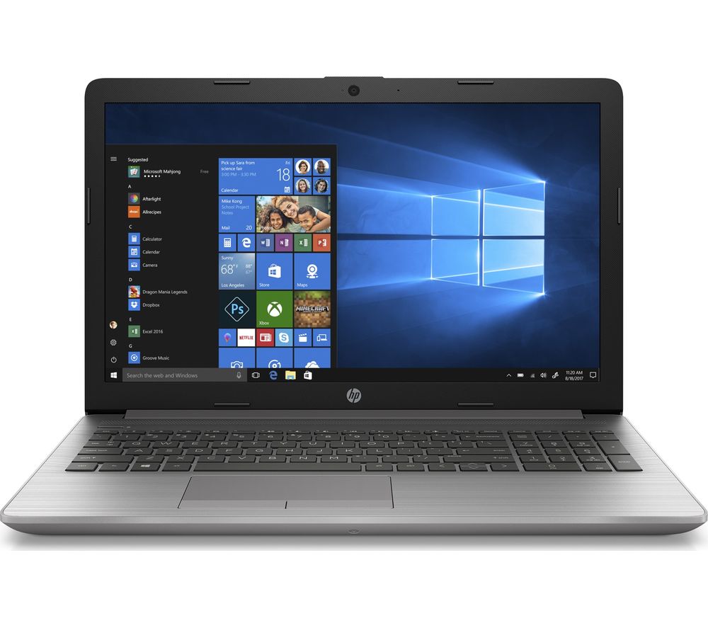 HP 255 G7 15.6" Laptop - AMD Athlon, 128 GB SSD, Silver, Silver