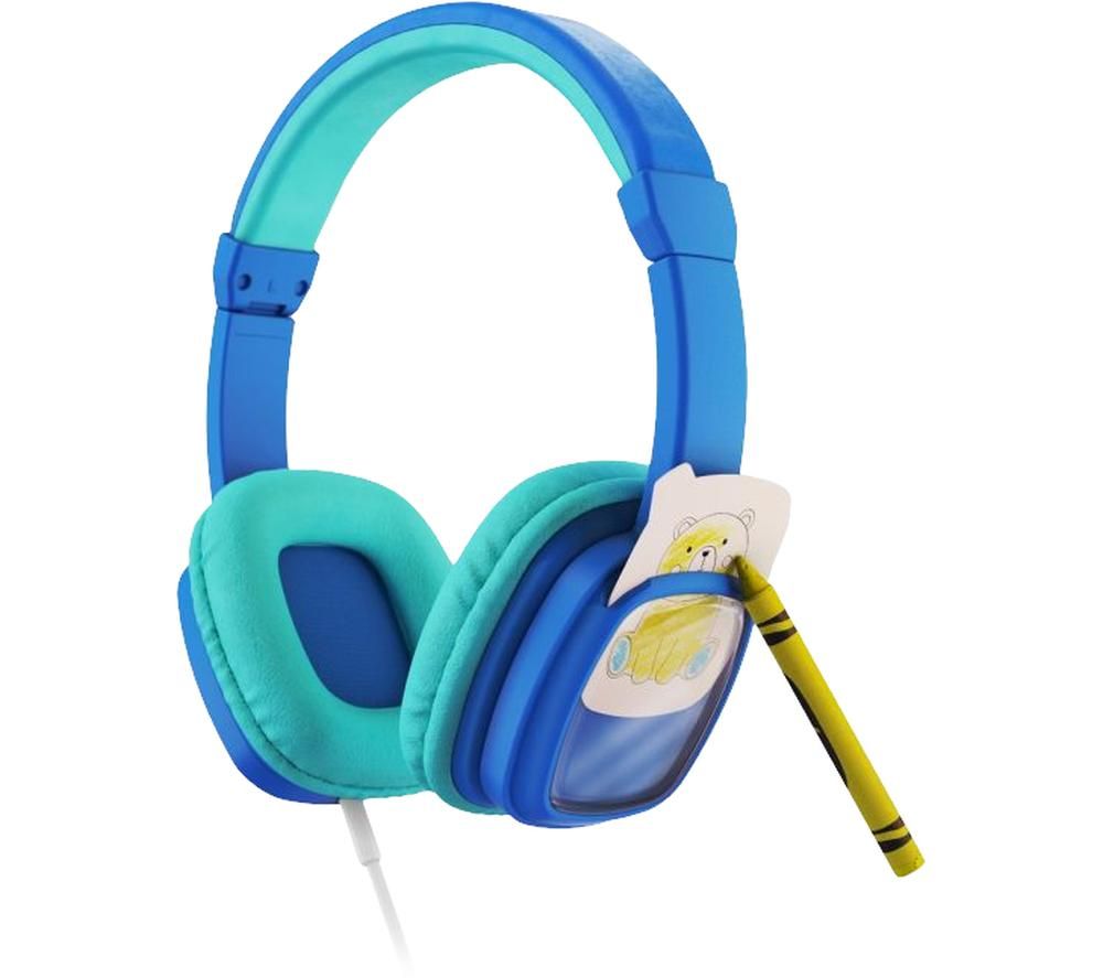 PLANET BUDDIES Colour & Swap Kids Headphones - Blue, Blue