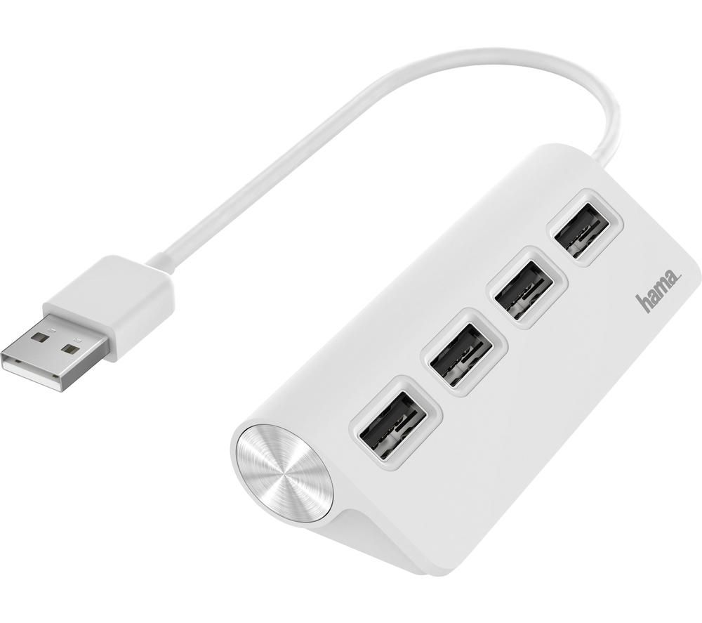 HAMA 4-port USB 2.0 Hub - White