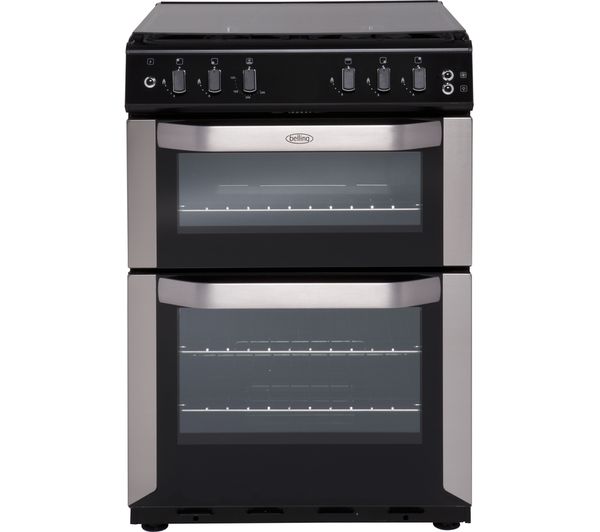 BELLING FSG55 TCF 55 cm Gas Cooker - Stainless Steel & Black, Stainless Steel