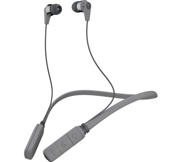 SKULLCANDY Ink'd Wireless Bluetooth Headphones - Grey & Chrome, Grey