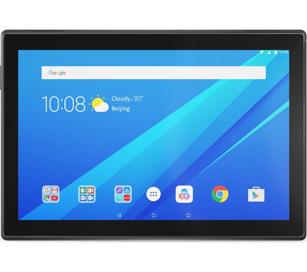 LENOVO Tab4 10 Tablet - 16 GB, Slate Black, Black