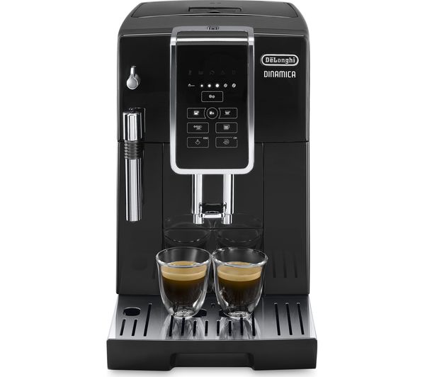 DELONGHI Dinamica ECAM 350.15B Bean to Cup Coffee Machine - Black, Black