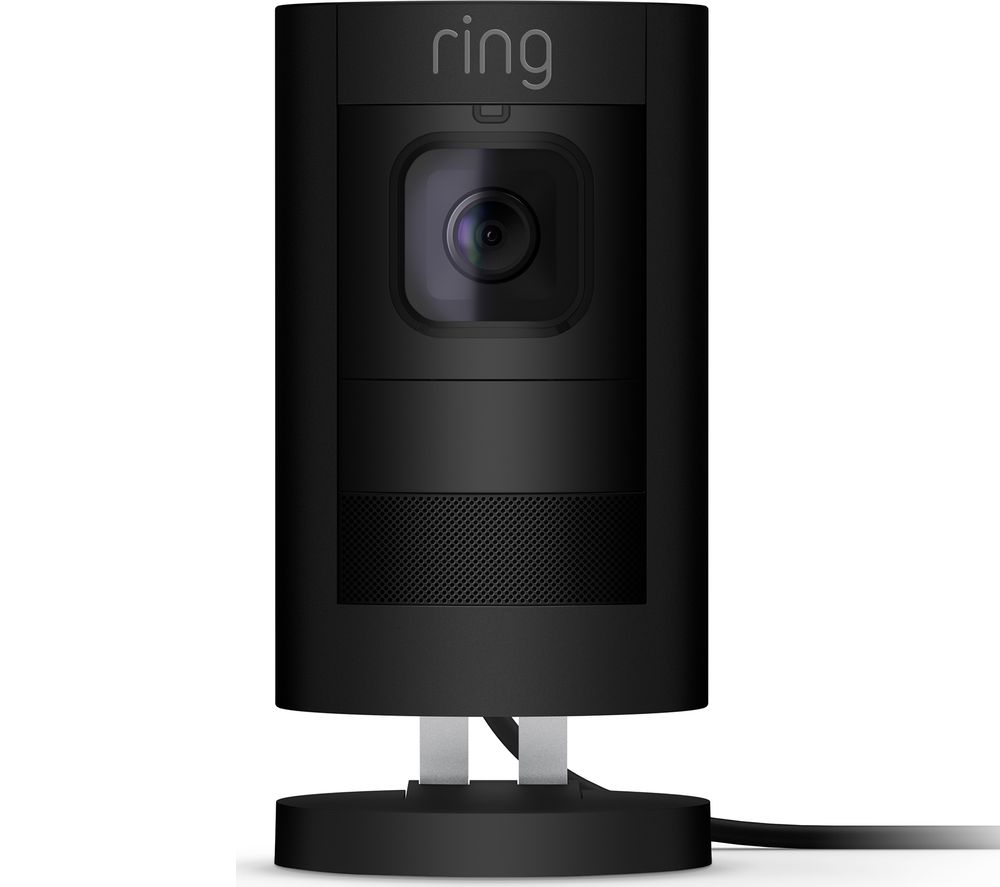 RING Stick Up Cam Wired - Black, Black