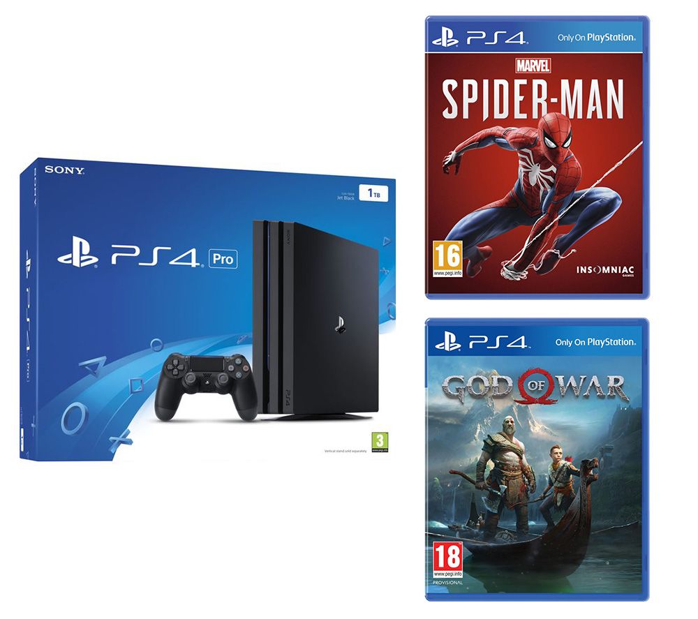 SONY PlayStation 4 Pro, Marvel's Spider-Man & God Of War Bundle